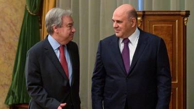Михаил Мишустин - Мишустин призвал ООН принять меры по отказу от односторонних санкций - 5-tv.ru - Москва - Россия - Премьер-Министр