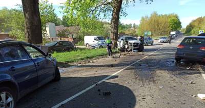 В полиции рассказали подробности аварии под Балтийском (фото) - klops.ru - Калининград - Приморск - Балтийск