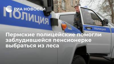 Пермские полицейские помогли заблудившейся пенсионерке выбраться из леса - ria.ru - Пермь - Пермский край