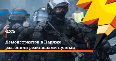 Демонстрантов в Париже разгоняли резиновыми пулями - ridus.ru - Париж - Палестина