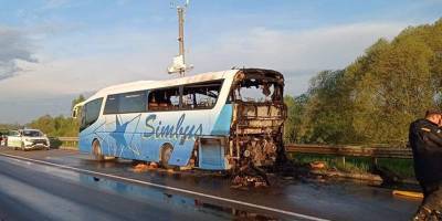 Во Львовской области сгорел рейсовый автобус, в котором ехали 22 человека – фото происшествия - ТЕЛЕГРАФ - telegraf.com.ua - Одесса - Львовская обл. - Черновцы - Житомир - район Стрыйский