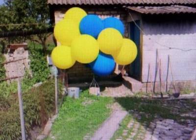 Во двор жительницы Луганщины залетел подозрительный коробок на воздушных шарах - vchaspik.ua - Украина - Старобельск - район Старобельский