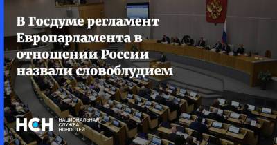 Руслан Бальбек - В Госдуме регламент Европарламента в отношении России назвали словоблудием - nsn.fm - Россия - Европа
