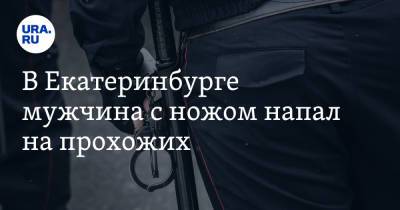 В Екатеринбурге мужчина с ножом напал на прохожих. Видео - ura.news - Екатеринбург