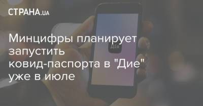 Минцифры планирует запустить ковид-паспорта в "Дие" уже в июле - strana.ua