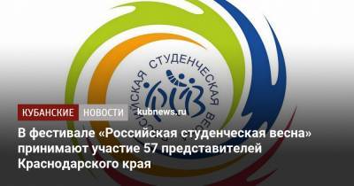 В фестивале «Российская студенческая весна» принимают участие 57 представителей Краснодарского края - kubnews.ru - Краснодарский край - Нижний Новгород