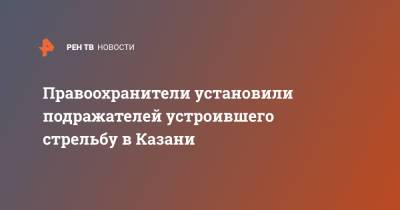 Правоохранители установили подражателей устроившего стрельбу в Казани - ren.tv - респ. Татарстан - Казань