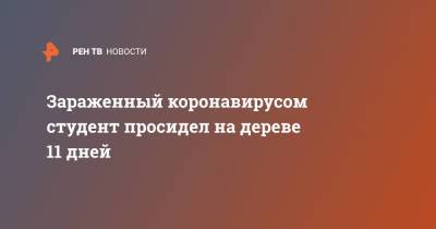 Зараженный коронавирусом студент просидел на дереве 11 дней - ren.tv - Индия