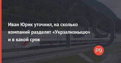 Иван Юрик - Иван Юрик уточнил, на сколько компаний разделят «Укрзализныцю» и в какой срок - thepage.ua