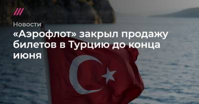 Михаил Демин - «Аэрофлот» закрыл продажу билетов в Турцию до конца июня - tvrain.ru - Турция - Стамбул
