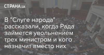 Давид Арахамия - В "Слуге народа" рассказали, когда Рада займется увольнением трех министром и кого назначит вместо них - strana.ua