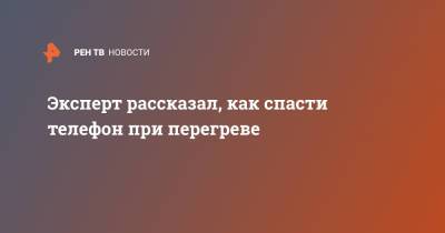 Эксперт рассказал, как спасти телефон при перегреве - ren.tv