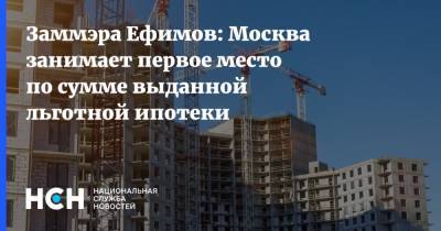 Владимир Ефимов - Заммэра Ефимов: Москва занимает первое место по сумме выданной льготной ипотеки - nsn.fm - Москва - Московская обл. - Строительство