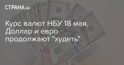 Курс валют НБУ 18 мая. Доллар и евро продолжают “худеть” - cryptos.tv