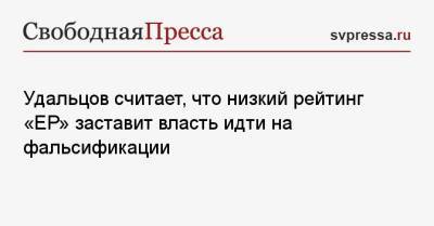 Элла Памфилова - Сергей Удальцов - Удальцов считает, что низкий рейтинг «ЕР» заставит власть идти на фальсификации - svpressa.ru
