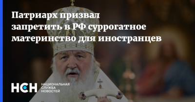 патриарх Кирилл - Патриарх призвал запретить в РФ суррогатное материнство для иностранцев - nsn.fm - Русь - Запрет