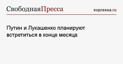 Владимир Путин - Дмитрий Песков - Сергей Рябков - Александр Лукашенко - Джо Байден - Путин и Лукашенко планируют встретиться в конце месяца - svpressa.ru