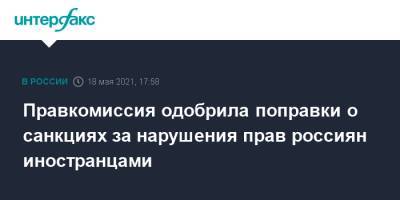 Владимир Путин - Владимир Груздев - Правкомиссия одобрила поправки о санкциях за нарушения прав россиян иностранцами - interfax.ru - Москва - США