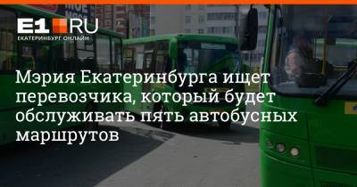 Артем Устюжанин - Мэрия Екатеринбурга ищет перевозчика, который будет обслуживать пять автобусных маршрутов - e1.ru - Екатеринбург