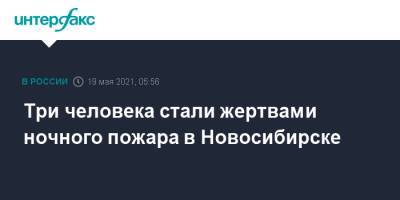 Три человека стали жертвами ночного пожара в Новосибирске - interfax.ru - Москва - Новосибирск