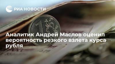 Андрей Маслов - Аналитик Андрей Маслов оценил вероятность резкого взлета курса рубля - ria.ru - Москва - Россия - county Swift
