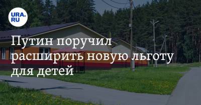 Владимир Путин - Путин поручил расширить новую льготу для детей - ura.news