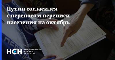 Владимир Путин - Дмитрий Песков - Андрей Турчак - Путин согласился с переносом переписи населения на октябрь - nsn.fm