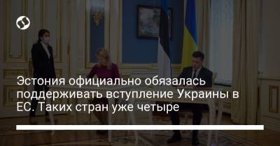 Владимир Зеленский - Кая Каллас - Эстония официально обязалась поддерживать вступление Украины в ЕС. Таких стран уже четыре - liga.net - Эстония