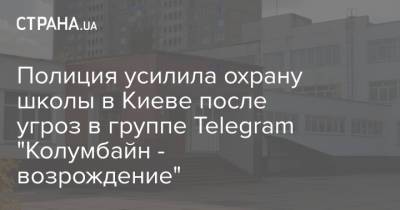 Полиция усилила охрану школы в Киеве после угроз в группе Telegram "Колумбайн - возрождение" - strana.ua - Киев - Казань