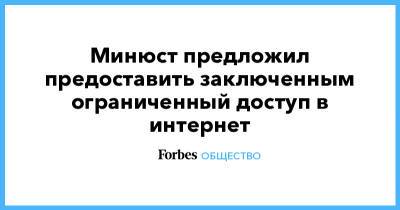 Минюст предложил предоставить заключенным ограниченный доступ в интернет - forbes.ru - Россия