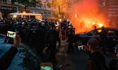 В Берлине задержали около 240 человек на демонстрациях в честь 1 мая - capital.ua - Берлин - 1 Мая