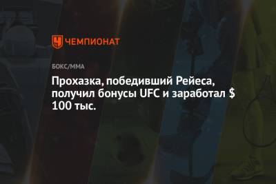 Джон Джонс - Ян Блахович - Доминик Рейес - Иржа Прохазка - Прохазка, победивший Рейеса, получил бонусы UFC и заработал $ 100 тыс. - championat.com