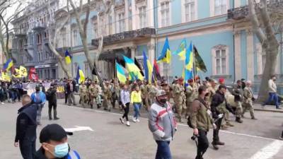 В Одессе начался марш украинских националистов - piter.tv - Одесса - Odessa