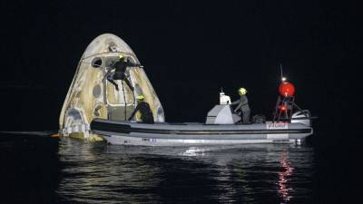 Crew Dragon: успешное ночное приводнение - ru.euronews.com - США - Венгрия - Таджикистан - Португалия