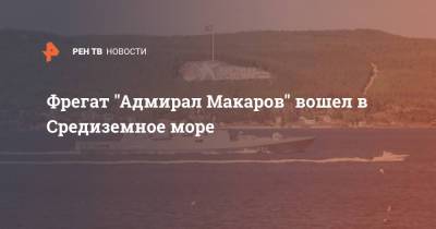 Фрегат "Адмирал Макаров" вошел в Средиземное море - ren.tv - Турция - Черное Море