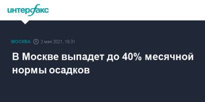 Петр Бирюков - В Москве выпадет до 40% месячной нормы осадков - interfax.ru - Москва