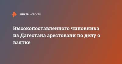 Высокопоставленного чиновника из Дагестана арестовали по делу о взятке - ren.tv - Махачкала - респ. Дагестан