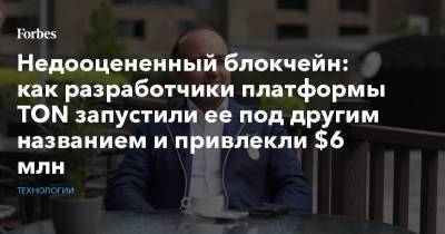 Павел Дуров - Недооцененный блокчейн: как разработчики платформы TON запустили ее под другим названием и привлекли $6 млн - forbes.ru