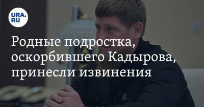 Рамзан Кадыров - Родные подростка, оскорбившего Кадырова, принесли извинения - ura.news - респ. Дагестан - респ. Чечня