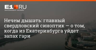 Галина Шепоренко - Нечем дышать: главный свердловский синоптик — о том, когда из Екатеринбурга уйдет запах гари - e1.ru - Екатеринбург - Свердловская обл.