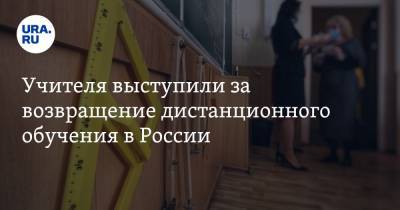 Учителя выступили за возвращение дистанционного обучения в России - ura.news