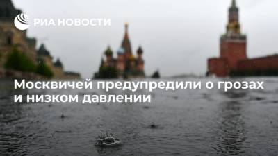 Евгений Тишковец - Москвичей предупредили о грозах и низком давлении - ria.ru - Москва - Московская обл.