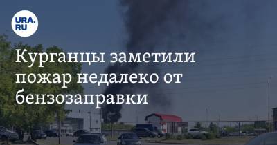Курганцы заметили пожар недалеко от бензозаправки. Фото - ura.news - Курганская обл.