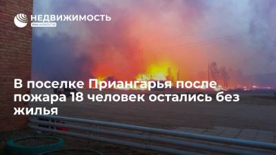 Игорь Кобзев - В поселке Приангарья после пожара 18 человек остались без жилья - realty.ria.ru - Иркутская обл. - Иркутск