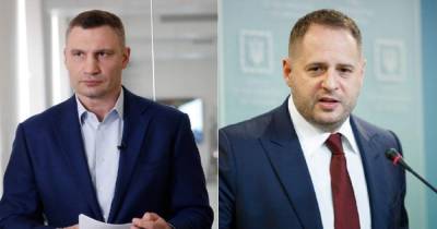 Владимир Зеленский - Виталий Кличко - Андрей Ермак - Кличко заявил, что не может связаться с Ермаком после обысков: "На СМС не отвечает" - focus.ua - Киев