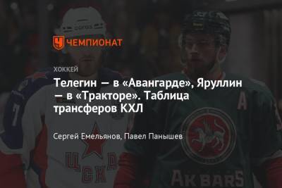 Михаил Григоренко - Никита Нестеров - Иван Телегин - Таблица трансферов КХЛ, все переходы, обмены, новые контракты, 19.05.2021 - championat.com - Швеция