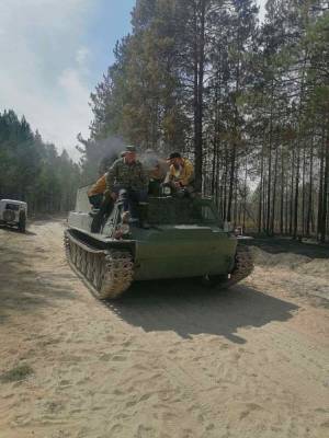 На борьбу с пожаром у Богандинского привлекли 150 военных - znak.com - Тюмень - район Тюменский