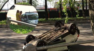 «Женщины в шоке»: в Ярославле при странных обстоятельствах перевернулся автомобиль - progorod76.ru - Ярославская обл. - Ярославль