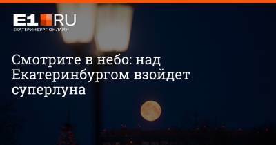 Артем Устюжанин - Смотрите в небо: над Екатеринбургом взойдет суперлуна - e1.ru - Екатеринбург