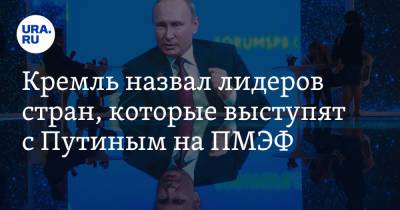 Владимир Путин - Дмитрий Песков - Себастьян Курец - Кремль назвал лидеров стран, которые выступят с Путиным на ПМЭФ - ura.news - Австрия - Санкт-Петербург - Катар